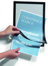 DURABLE Self-Adhesive Magnetic DURAFRAME Document Sign Holder, Letter-Size 8-1/2" x 11", Black, 2 Pack (476801)