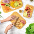 Wood Cutting Boards for Kitchen - Bamboo Cutting Board Set, Chopping Board Set - Wood Cutting Board Set - Wooden Cutting Board Set, Bamboo Cutting Boards for Kitchen (Natural)