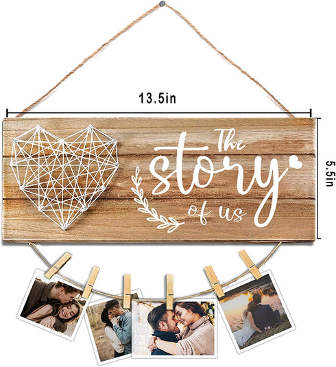 Cocomong Wedding Gifts for Couple, Bridal Shower Gift for Bride and Groom, Couples Gifts, Engagement Gift for Couples, Gifts for Girlfriend, Picture Frame 13.5 x 5.5