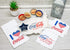 TII Metal Coasters S/4, red white blue