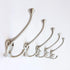 5 Pack TriLeg Hook, Heavy Duty Big Triple Leg / Double Coat Hooks Base. Entryway Coat Hooks, Scarf and Jacket Hangers.Perfect Bath Towel Heavy Hooks (5 Pack, Satin Nickel)