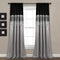Lush Décor Night Sky Panel for Living, Bedroom, Dining Room (Single Curtain), 84" x 42", Grey and Black