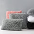 HBlife Pack of 2 Decorative Faux Fur Throw Pillow Covers Super Soft Luxury Cushion Pillowcase Fluffy Fuzzy Pillow Case for Bed Sofa Chair, 12X20 Inch Grey