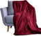 Hannah Linen Plush Fleece Blanket - Cozy Throw Blankets for Couch & Sofa - Lightweight Microfiber Fleece Throw - Super Soft, Warm & Comfy for All Seasons (50x60, Red)