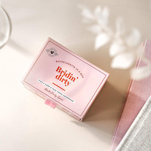 Bachelorette Party Box Games - Bridin' Dirty! Complete Bundle Kit for a Girls Night Out with The Bride to Be