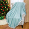 Catalonia Fluffy Sherpa Throw Blanket, Super Soft Mink Plush Couch Blanket, TV Bed Fuzzy Blanket, Comfy Warm Heavy Throws, Comfort Caring Gift,50x60 inches, Teal