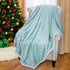 Catalonia Fluffy Sherpa Throw Blanket, Super Soft Mink Plush Couch Blanket, TV Bed Fuzzy Blanket, Comfy Warm Heavy Throws, Comfort Caring Gift,50x60 inches, Teal