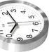 hito Modern Silent Wall Clock Non Ticking 10 inch Sweep Movement Aluminum Frame Glass Cover, Decorative for Kitchen, Living Room, Bedroom, Bathroom, Bedroom, Office