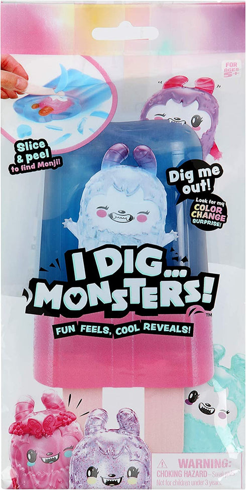 I Dig... Monsters Popsicle Pack - 1pc Collectable ASMR Toy | Fun & Cute Stress Relief Toy - Styles May Vary