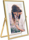 MIMOSA MOMENTS Gold Metal Floating Picture Frame (Gold,4x6)¦