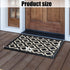 Feivea Indoor Doormat Durable Front Back Door Mat Outdoor Door Rug Resist Dirt Mat for Entryway Kitchen Patio Machine Washable Non Slip Easy Clean Low Pile, 20"x31.5" , Black and White