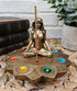 Ebros Gift Sacred Moon Feminine Triple Goddess Yoga Meditation with Chakra Zone Color Beads Lotus Flower Incense Stick Holder Burner Figurine Zen Feng Shui Vastu Home Fragrance Tabletop Altar Decor