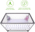 Guardmax Portable Crib Mattress Protector Zippered Encasement Cover - Zippered Proof Waterproof, Healthy and Noiseless, Mini Baby Porta Crib Size (24 x 38)
