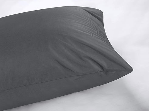 Utopia Bedding Waterproof Pillow Protector Zippered Pillow Encasement Jersey - 20 x 28 Inches - (Pack of 2, Queen, Grey)