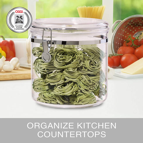 Oggi Clear Canister, 150-Ounce