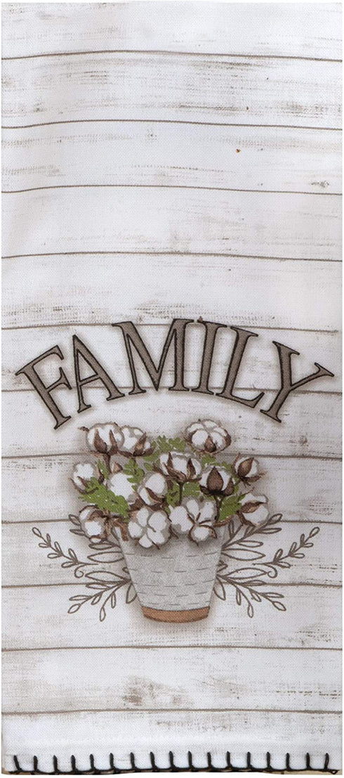 Home Sweet Home Kitchen Terry Towel and Tea Towel 2-pc Set Farmhouse Family