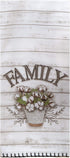 Home Sweet Home Kitchen Terry Towel and Tea Towel 2-pc Set Farmhouse Family