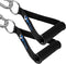 Fitteroy Premium Strength Training Exercise Handles for Gym Cable Machines and Resistance Bands - Padded Wide ABS Grip, Solid Welded Metal Ring and Heavy Duty Nylon Straps