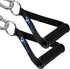 Fitteroy Premium Strength Training Exercise Handles for Gym Cable Machines and Resistance Bands - Padded Wide ABS Grip, Solid Welded Metal Ring and Heavy Duty Nylon Straps
