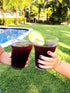 Poslam | Plastic Drinking Glasses, set of 6 12oz glasses - Unbreakable Glasses, Clear Plastic Drinkware, Dishwasher Safe, Shatterproof Glasses, Everyday Tumblers