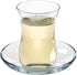 Vikko Turkish Tea Glasses & Saucers: 4 Oz Turkish Tea Cups - Turkish Glass Tea Set For Six - Tea Cup Glass - Clear Glass Tea Cups And Saucers - Turkish Tea Cup Set - Tea Set Moroccan - 6 Cups+6 Plates