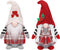 Valentine's Day Gnomes Plush Decorations , 2 Pack Mr. and Mrs. Handmade Swedish Tomte Santa Scandinavian Figurine Nordic Plush Elf Gnome Ornaments for Valentine Home Decor