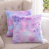 Muchique Pack of 2 Soft Plush Faux Fur Tie Dye Decorative Throw Pillow Covers- Fuzzy Cushion Cases/Pillowcases for Sofa, Bedroom, Living Room, Square 16 X 16 Inches, Purple