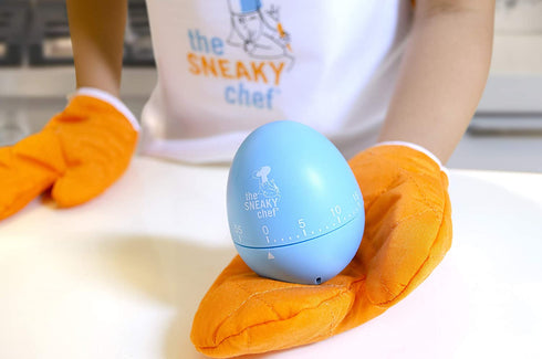 The Sneaky Chef Kids Baking and Cooking Set 37 Piece BPA Free, Child-Safe Essential Junior Utensils, Cooking Protection, Storage Case, Cookie Cutters, and 7 Healthy Recipe Cards - Ages 6+ Years