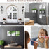 30 Pieces Flexible Mirror Sheets Self Adhesive Non Glass Mirror Tiles Mirror Stickers for Home Wall Decor (6 x 9 Inch)