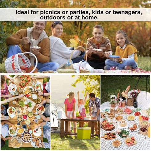 DeeCoo 7.8 Inch Wheat Straw Deep Dinner Plates - Microwave and Dishwasher Safe, Unbreakable Sturdy Plastic Dinner Plates - Set of 6 - Healthy Cereal Dishes/Kids-toddler & Adult