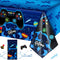 Video Game Table Cover Blue Video Game Birthday Decoration Game Theme Plastic Table Cloth Party Supplies for Boys Girls Kids Player Geek Party Decorations, 54 x 108 Inches (1 Piece)