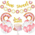 Two Sweet Donut Party Decoration Baby Second Birthday Glitter Doughnut Banner Cake Topper Sprinkles Balloons Kids Party Favor Ideas Supplies