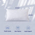 DOWNCOOL 100% Cotton Stuffer Throw Pillow Insert, Rectangle Down and Feather Filled Decorative Bed Sofa Insert, 12x24 Inch, White