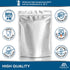 ProPremium 50 Mylar Bags 1 QUART - Thick 7.4 Mil - 7"x10" Airtight Vacuum Sealing Sealable Mylar Bags for Long Term Food Storage - Odor Free Heat Resistant - Light and Moisture Proof Fresh Saver Packs