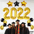 Black and Gold Graduation Decorations 2022 - Gold 2022 Balloons, 40 Inch | Graduation Balloons for Class of 2022 Decorations | Graduation Party Decorations 2022 | Class of 2022 Balloons for Grad Party