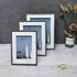 Metrekey 8x10 Picture Frame (3 Pack, Grey Woodgrain), Photo Frame 8x10 for Table Top Display and Wall Mounting Definition Glass Photo Frames