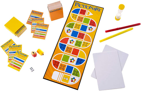 Pictionary Quick Drawing Board & Guessing Game for Family, Kids, Teens and Adults, with Dry Erase Boards, Markers and Clue Cards, Makes a Great Gift for Players 8 Years & Older