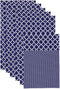DII Fridge Liner Collection Non-Adhesive, Cut to Fit, 12x24, Navy Lattice, 6 Piece