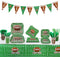 Football Party Supplies Football Touchdown Game Day Accessory for Superbowl and Including Birthday Banner, Plates, Cups, Napkins, Tableware, Tablecloth, Banner, Serves 20