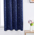 Autumn Dream Navy Blue Star Kids Blackout Curtains Panels for Bedroom, Grommet Top Starry Sky Kids Curtains for Nursery, Living Room (52by63inch)