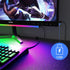 ABCidy Under Monitor Light Bar, RGBIC Screenbar Light Desk Lamp Computer, Dimmable LED with Dynamic Rainbow Effect, Gaming USB Powered, Remote Control Color Changing, Adjustable Brightness and Speed