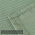 Sage Green Shower Curtain, Waffle Weave Polyester Fabric Shower Curtains for Bathroom Washable, Sage Green, 72x72 Inch
