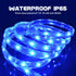 GUOTONG 50ft/15m Plug in LED Rope Lights,Outdoor Blue IP65 Waterproof Strip Lights Cuttable Connectable,Power Socket Connector Fuse Holder, Indoor/Outdoor Use, Ideal for Backyards, Decorative Lighting