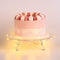 NWK 12inch Lighted Clear Cake Stand Plate Holder with String Lights Fit for 6inch, 8 inch, 10 inch, 12 inch Cakes for Wedding Birthday Thanksgiving Christmas New Year Party