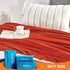 Walensee Fleece Blanket Plush Throw Fuzzy Lightweight (Twin Size 60x80 Orange) Super Soft Microfiber Flannel Blankets for Couch, Bed, Sofa Ultra Luxurious Warm and Cozy for All Seasons