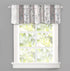 DriftAway Mackenzie Abstract Floral Pattern Window Treatment Valance Rod Pocket 50 Inch by 14 Inch Plus 2 Inch Header Blue Gray