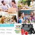 Lunch Bag for Women,VASCHY Ladies Fashion Insulated Lunch Box Tote Bag for Work School Office w Shoulder Strap Gray
