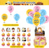 82 Pcs Guinea Pig Theme Birthday Party Decorations,Party Supply Set for Kids with 1 Happy Birthday Banner Garland , 13 Cupcake Toppers,50 Stickers ,18 Balloons for Party Decorations