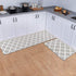 Homcomoda Kitchen Mat Sets 2 Piece Cushioned Anti Fatigue Kitchen Rugs and Mats Waterproof Heavy Duty PVC Comfort Foam Standing Mats for Kitchen Home Sink Laundry Office-17?x28?+17?x47?