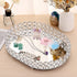 Hipiwe Crystal Vanity Tray Mirrored Dresser Perfume Trays for Makeup Tray Cosmetic Skin Care Storage, Jewelry Trinket Organizer Tray for Bathroom Countertop Home Decor (Medium, Silver)